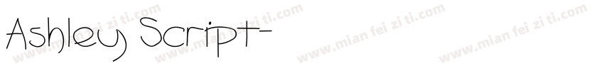 Ashley Script字体转换
